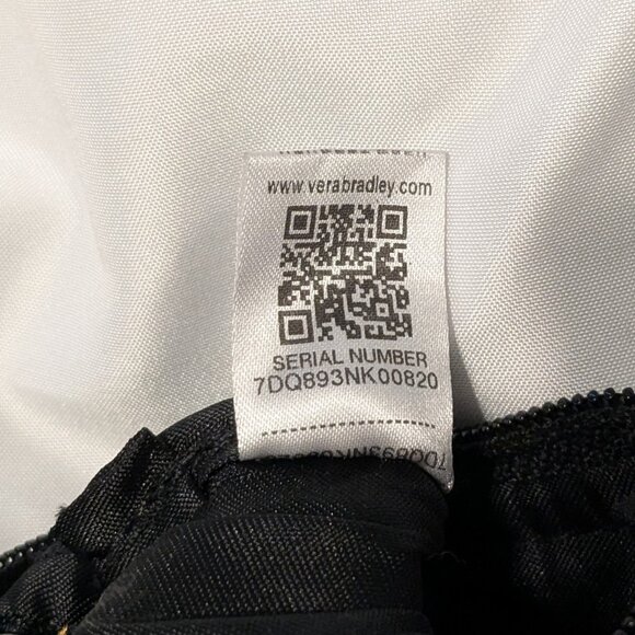 Vera Bradley Banana Swirl Zip Up Coin Case Wallet - Picture 4 of 5